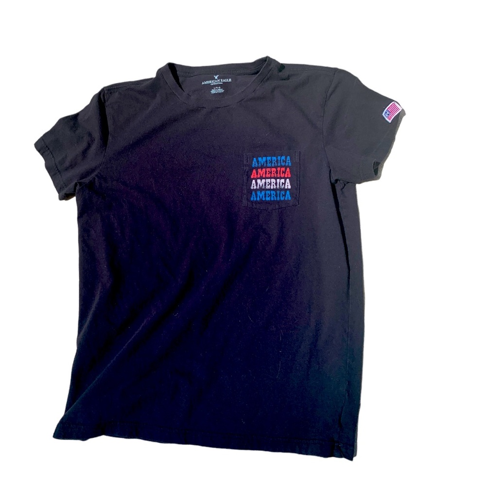 American Eagle Outfitters Mens Tshirt Flag Patriotic Size Large USA America